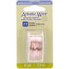 Artistic Wire 22 Gauge 8yd-Rose Gold 22AWG-21 - 035926117112