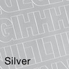 Duro Permanent Adhesive Vinyl Letters & Numbers 2" 167/Pkg-Silver D3215-SILVR