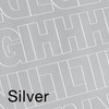 Duro Permanent Adhesive Vinyl Letters & Numbers 1" 183/Pkg-Silver D3214-SILVR