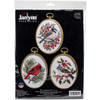 Janlynn Embroidery Kit 3"X4" Set of 3-Winter Birds-Stitched In Floss 4-0861 - 049489009722