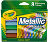 Crayola Metallic Markers-Shimmery Colors 8/Pkg 58-8628 - 071662286286