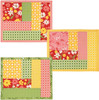 June Tailor Quilt As You Go Log Cabin Mug Mats 3/Pkg-Finished Size 8.5"X10.5" JT1472