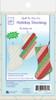 June Tailor Quilt As You Go Holiday Stocking-Finished Size 10"X18" JT1470