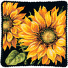 Dimensions Needlepoint Kit 14"X14"-Dramatic Sunflower Stitched In Wool 71-20083