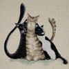 Design Works Counted Cross Stitch Kit 12"X12"-Kitty Trio (14 Count) DW2801