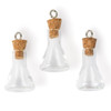 Solid Oak Steampunk Glass Accents 3/Pkg-Erlenmeyer Flasks - STEAM249 Solid Oak Steampunk Glass Accents 3/Pkg-Erlenmeyer Flasks - STEAM249