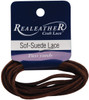 Realeather(R) Crafts Sof-Suede Lace 3/32"X2yd-Chocolate - SPS02-2003 - 870192002188