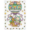 Tobin Counted Cross Stitch Kit 11"X14"-Balloon Ride Birth Record (14 Count) - T21769