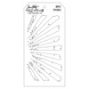 Tim Holtz Layered Stencil 4.125"X8.5"-Rays - THS-003