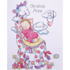 Tobin Counted Cross Stitch Kit 11"X14"-Giraffe Birth Record (14 Count) - T21733