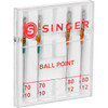 Singer Universal Ball Point Machine Needles-Sizes 9/70 (2) & 11/80 (2) 4847