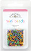 Doodlebug Mini Brads .125" 100/Pkg-Bright - MINIBRAD-063 - 811470000632