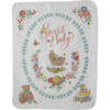 Bucilla Stamped Cross Stitch Crib Cover Kit 34"X43"-Sweet Baby 47726