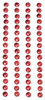 Mark Richards Metal Stickers Nailheads 5mm Round 64/Pkg-Red - MS5MM-3865 Mark Richards Metal Stickers Nailheads 5mm Round 64/Pkg-Red - MS5MM-3865