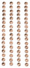 Mark Richards Metal Stickers Nailheads 5mm Round 64/Pkg-Brass - MS5MM-3894 Mark Richards Metal Stickers Nailheads 5mm Round 64/Pkg-Brass - MS5MM-3894