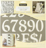 Americana Decor Stencil 12"X12"-Olde World Numbers -ADS-09 - 766218073624