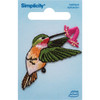 Simplicity Iron-On Applique-Hummingbird W/Flower 19303850 - 070659896361