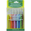 Clover Amour Crochet Hooks 10/Pkg-Sizes B To J 3672 - 051221736728