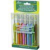Clover Amour Crochet Hooks 10/Pkg-Sizes B To J - 3672