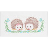 Jack Dempsey Children's Stamped Pillowcase W/Perle Edge-Hedgehogs 1605 861