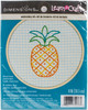Dimensions Learn-A-Craft Embroidery Kit 4" Round-Pineapple-Stitched In Thread 72-75076 - 088677750763