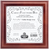 Sudberry House Mahogany Carol's Fancywork Box 9.5"X9.5"X2.75-Design Area 7-1/2"X7-1/2" - 99021 - 759013990210