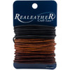 Realeather(R) Crafts Round Leather Lace 2mmX8yd Carded-Ebony, Cedar & Mahogany RLC0222 - 870192008937