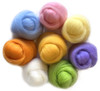 Wistyria Editions Wool Roving 15" .25oz 8/Pkg-Cotton Candy - WR-854
