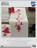 Vervaco Counted Cross Stitch Table Runner Kit 11.6"X40.8"-Red Christmas Decor (14 Count) - V0144712