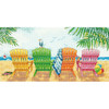 Dimensions Counted Cross Stitch Kit 7"X14"-Beach Chairs (14 Count) 70-35325