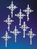 The Beadery Holiday Beaded Ornament Kit-Crystal Crosses 2" Makes 24 BOK-5536 - 045155888998