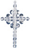 The Beadery Holiday Beaded Ornament Kit-Crystal Crosses 2" Makes 24 -BOK-5536