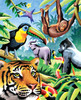 Royal & Langnickel Color Pencil By Number Kit 8.75"X11.75"-Jungle Animals CPBNK-4