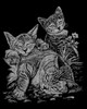 Royal & Langnickel(R) Silver Foil Engraving Art Kit 8"X10"-Cat & Kittens SILVFL-13