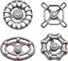 Idea-Ology Metal Faucet Knobs-4/Pkg TH93677