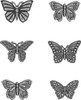 Idea-Ology Metal Adornments 1" 6/Pkg-Butterflies - TH93689