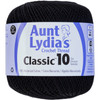 Aunt Lydia's Classic Crochet Thread Size 10-Black 154-12 - 073650907739
