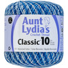 Aunt Lydia's Classic Crochet Thread Size 10-Shades Of Blue 154-14 - 073650907746