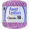 Aunt Lydia's Classic Crochet Thread Size 10-Shades Of Purple 154-26 - 073650907777