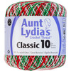 Aunt Lydia's Classic Crochet Thread Size 10-Shades Of Christmas 154-453 - 073650907890