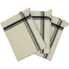 Aunt Martha's Stitch 'Em Up Retro Stripe Towels 18"X28" 3/Pk-Black Stripe PKBLK