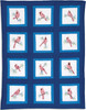 Jack Dempsey Themed Stamped White Quilt Blocks 9"X9" 12/Pkg-Cardinals 737 912