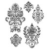 Tim Holtz Cling Stamps 7"X8.5"-Distress Damask CMS-190