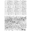 Tim Holtz Cling Stamps 7"X8.5"-Cracks & Specks - CMS-186