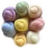 Wistyria Editions Wool Roving 15" .25oz 8/Pkg-Soft Pastels - WR-894