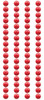 Mark Richards Crystal Stickers Elements 5mm Round 68/Pkg-Red CS5MM-1662