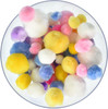 Pepperell Pom-Poms Assorted 300/Pkg-Pastel - POM-PMU