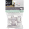 Deflecto SuperGrip Sign Holders W/Adhesive 1" 50/Pkg-Clear - 20002CR - 079916001050