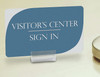 Deflecto SuperGrip Sign Holders W/Adhesive 1" 50/Pkg-Clear - 20002CR