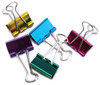 Baumgartens Medium Binder Clips 1" 5/Pkg-Assorted Colors - 29730